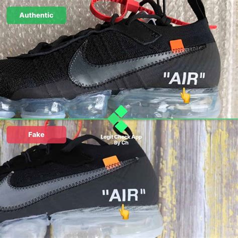 nike vapormax off white black real vs fake|vapormax off white price.